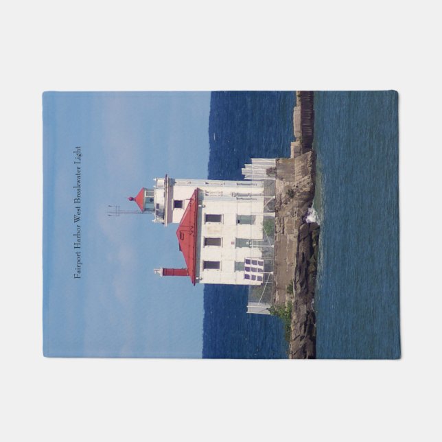 Felpudo Fairport Harbour West Breakwater Light door mat (Anverso)