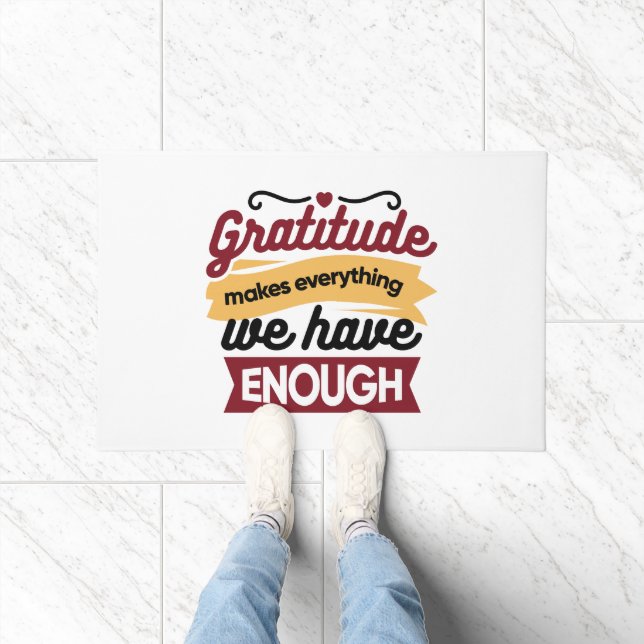 Felpudo Faith and Gratitude Artwork – Uplifting Christian  (Interior)