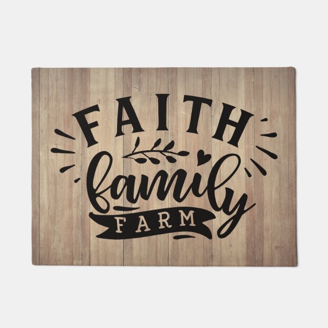 Felpudo Faith Family Farm (Anverso)