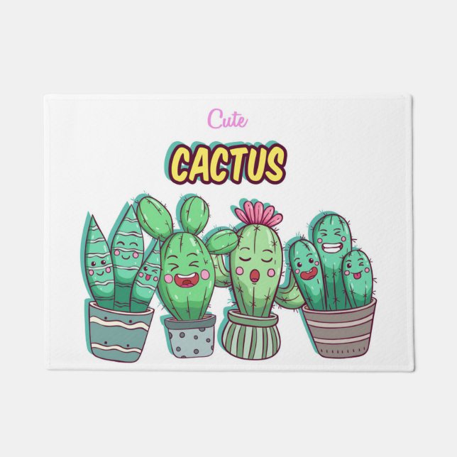 Felpudo Familia Cute Castus (Anverso)