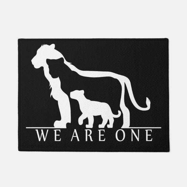 Felpudo Familia del león (Anverso)