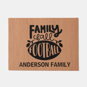 Felpudo Familia personalizada, caída, estera de puerta de