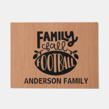 Familia personalizada, caída, estera de puerta del