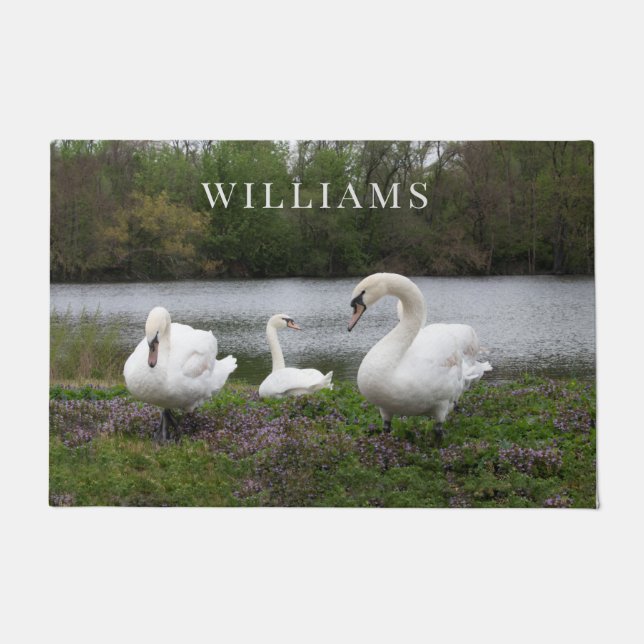 Felpudo Familia Swan personalizada (Anverso)