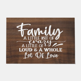 Felpudo Familia Un Poco Loco Doormat