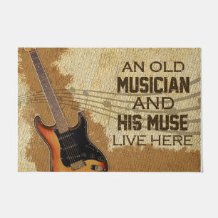 Felpudo Family Welcome Mat, Guitar Lover Mat