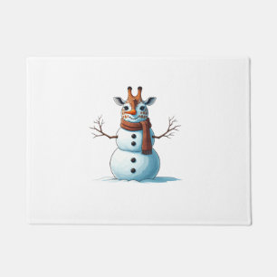 Felpudo Famosa jirafa Snowman Scarf Navidades mujeres homb