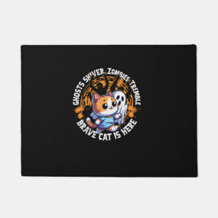Felpudo Famoso gato valiente caminando fantasma asustado q