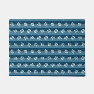 Felpudo Fancy Artistic Navidades Snflake Pattern Holiday