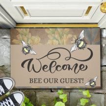 Fancy Wellness Bee Our Guest Doormat