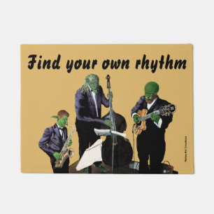 Felpudo Fantasía Jazz Blues Músico Música Art Door Mat