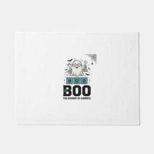 Felpudo Fantasma de Halloween Ciencia Divertida Vintage_1