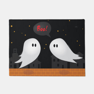 Felpudo Fantasma de Halloween en concepto fantasmagórico