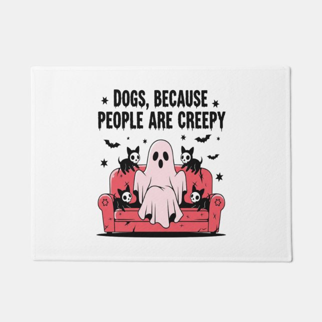 Felpudo Fantasma Perro Halloween Fantasma Fantasma Png 2 (Anverso)