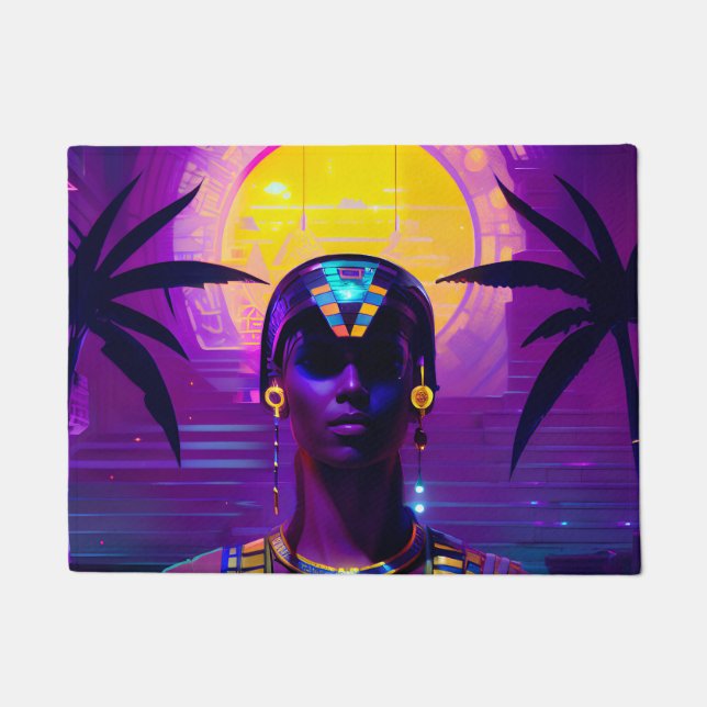 Felpudo Faraón Synthwave (Anverso)