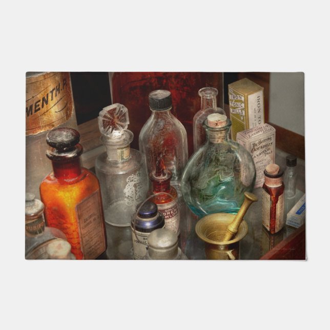Felpudo Farmacia - Escoja su veneno (Anverso)