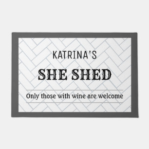 Felpudo Farmhouse She Shed Personalizado