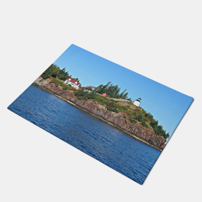 Felpudo Faro De Cabeza De Búho, Mat De Puerta De Maine (Angular)