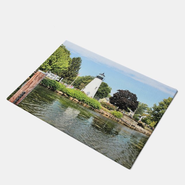 Felpudo Faro de Concord Point, Maryland, puerta Mat (Angular)