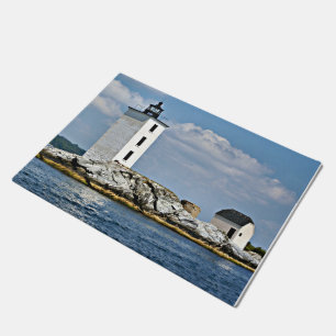 Felpudo Faro de la isla holandesa, puerta de Rhode Island