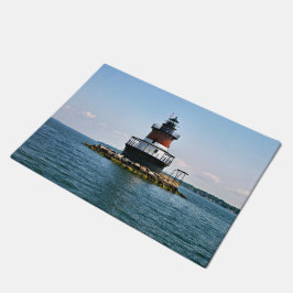 Felpudo Faro de Plum Beach, puerta de Rhode Island Mat