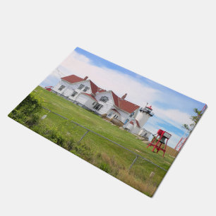 Felpudo Faro del punto oriental, puerta de Massachusetts