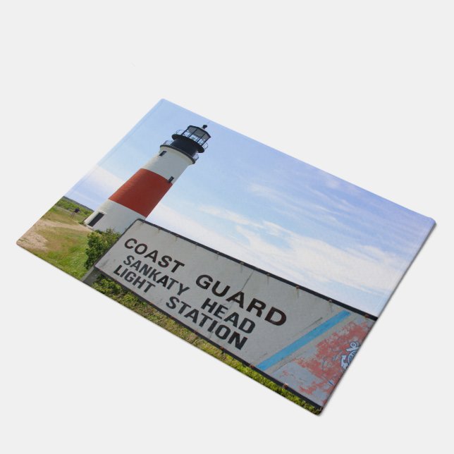Felpudo Faro Sankaty Head, Nantucket MAMÁ Door Mat (Angular)