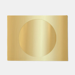 Felpudo Faux Gold Moderno Personalizado Blank Plantilla Gl