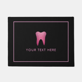 Felpudo Faux Purpurina Dentist Doormat