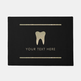 Felpudo Faux Purpurina Dentist Doormat