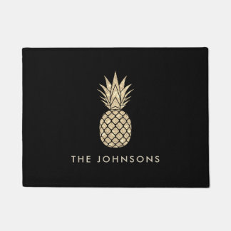 Felpudo Faux Purpurina Pineapple Doormat