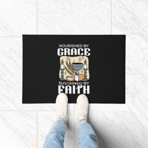 Felpudo Fe y Gracia Espiritual – Cristiano Inspirador
