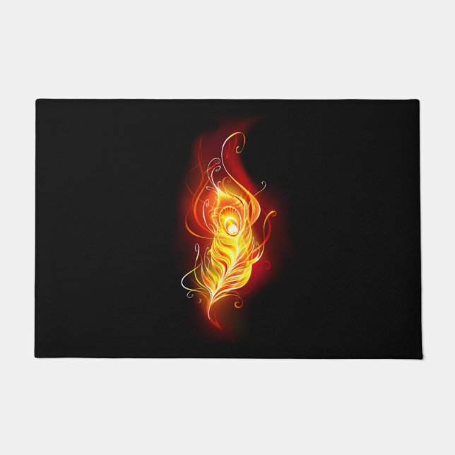 Felpudo Feather Peacock (Anverso)