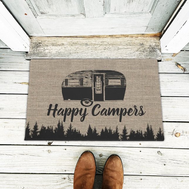 Felpudo Felices campistas camping Life Forest Ruslap (Subido por el creador)
