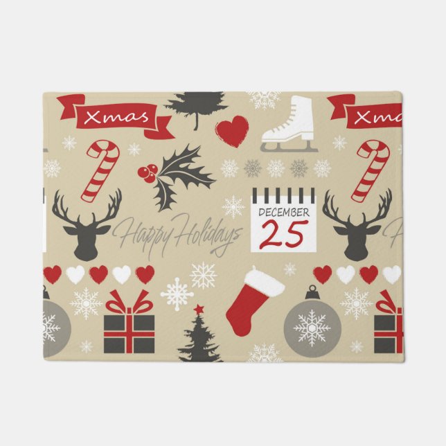 Felpudo Felices Fiestas (Anverso)