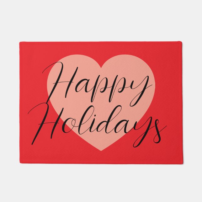 Felpudo Felices Fiestas Feliz Navidad Navidad Navidad Tiem (Anverso)