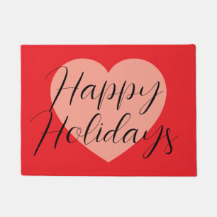 Felpudo Felices Fiestas Feliz Navidad Tiempo de Vacaciones