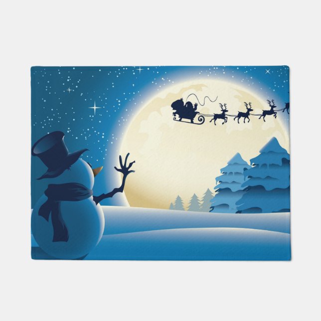 Felpudo Felices Navidad y Feliz Año Nuevo (Anverso)