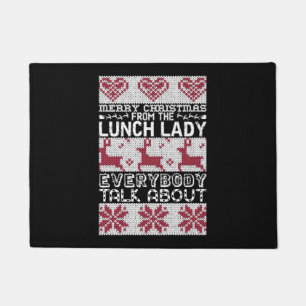 Felpudo Feliz Almuerzo de Navidad, Lady Todos hablan de