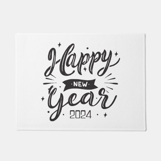 Felpudo Feliz año nuevo 2024  (Anverso)