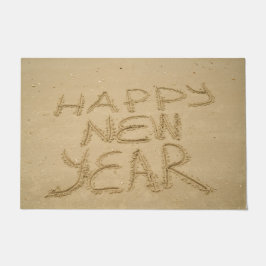 Felpudo Feliz Año Nuevo en arena