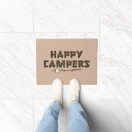 Felpudo Feliz Campers palabra arte door mat