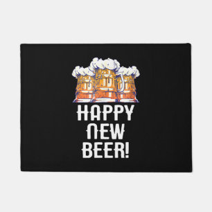 Felpudo ¡FELIZ CERVEZA DE AÑO NUEVO! Fiesta de Nochevieja 