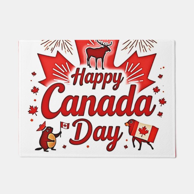 Felpudo ¡Feliz Día de Canadá! (Anverso)