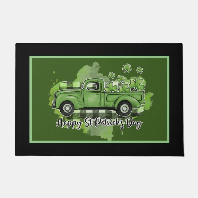 Felpudo Feliz Día de San Patricio (Anverso)