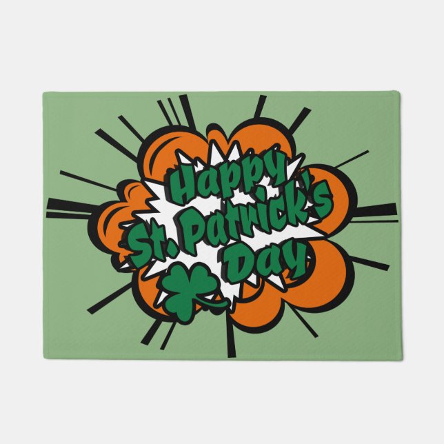 Felpudo Feliz Día de San Patricio (Anverso)