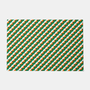 Felpudo Feliz Día de San Patricio Patrón de bandera irland