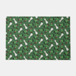 Felpudo Feliz Día de San Patrón Perros Dobermann