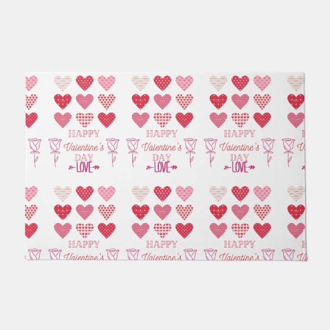 Felpudo Feliz Día de San Valentín mi amor (Anverso)