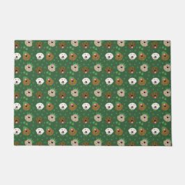 Felpudo Feliz Día de Santa Patrona Perros Recuperadores de